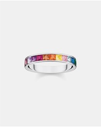 THOMAS SABO - Ring colourful stones silver