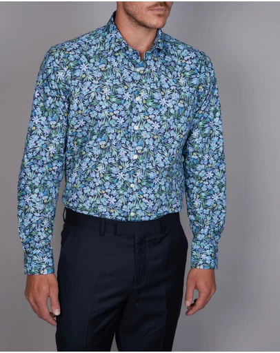 Simon Carter - Watercolour Garden Print Shirt