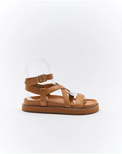 Walnut Melbourne - Presly Leather Sandal