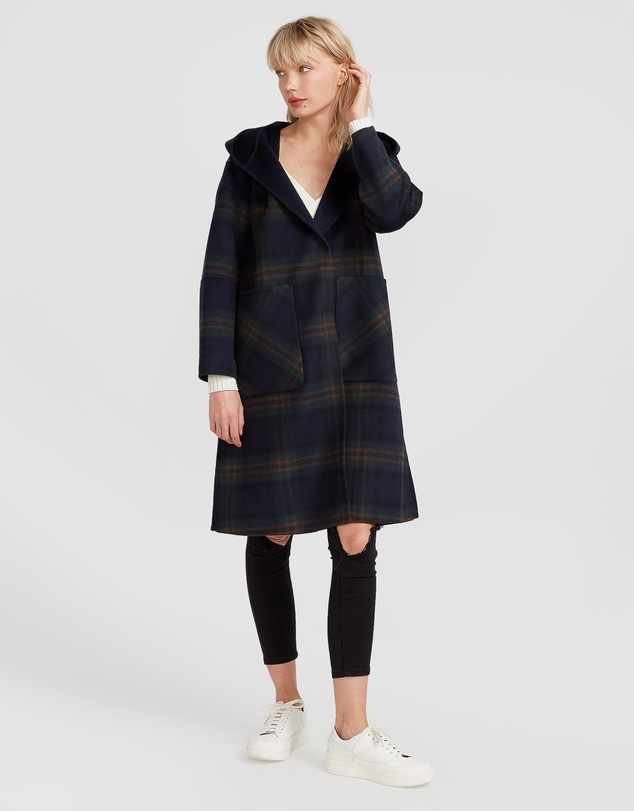 Belle & Bloom - Walk This Way Wool Blend Hooded Coat