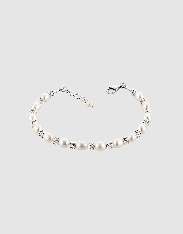 Elli Jewelry - Bracelet Pearls 925 Sterling Silver