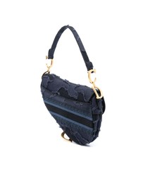 Pre-Loved by Azura Reborn - Pre-Loved Camouflage Embroidered Canvas Saddle Bag