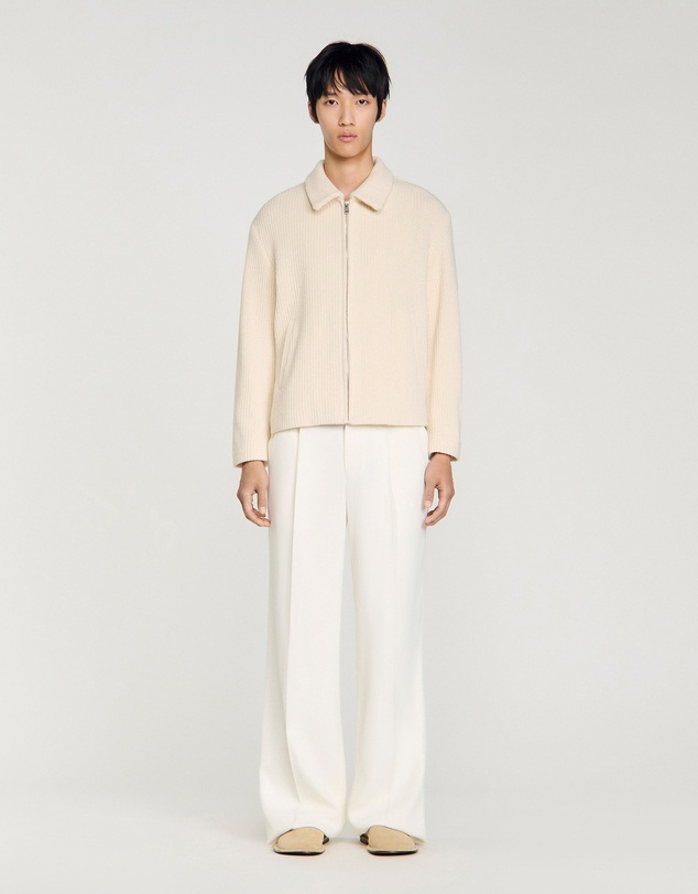 Sandro - Minimal Knit Jacket