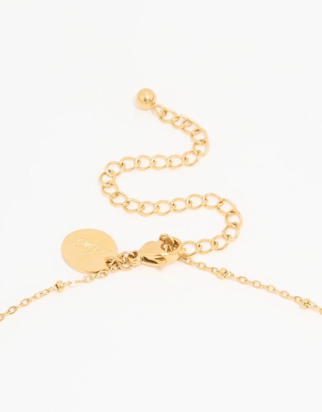 Lovisa - Waterproof Gold Plated Stainless Steel Pearl & Starfish Dainty Necklace