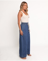 Petal & Pup - Jenni Wide Leg Pant - Denim