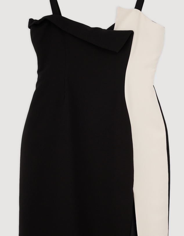 Revibe - Repaired BY JOHNNY. Phillipa Fold Contrast Dress - AU 14