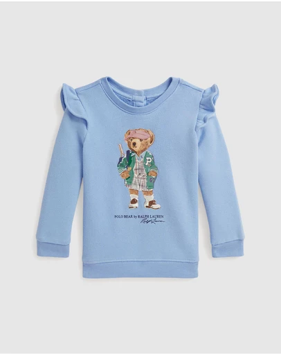Polo Ralph Lauren - Polo Bear Ruffled Fleece Sweatshirt - Babies