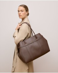 Trenery - Kalin Leather Tote in Chocolate