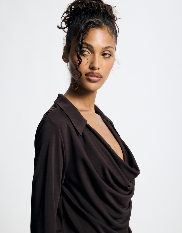 Lover - Bianca Plunge Mini Dress