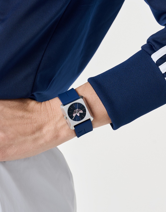 adidas Originals - Retro Pop Four 32mm Blue Silicone Strap Watch