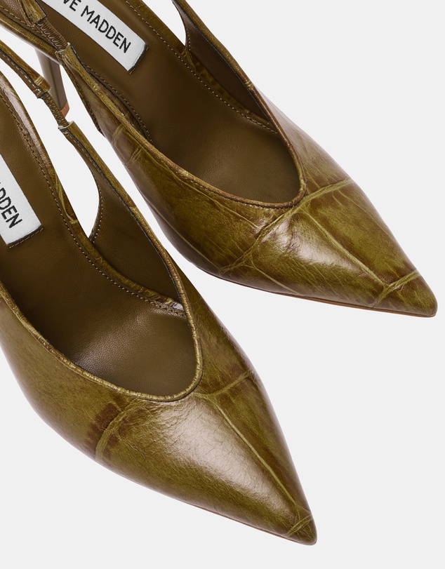 Steve Madden - Andromeda Green Croco Heels