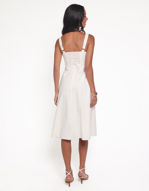 Petal & Pup - Cosima Midi Dress - Cream