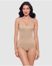 Miraclesuit Shapewear - Back Wrap Padded Cup Back Support Bodysuit Shaper