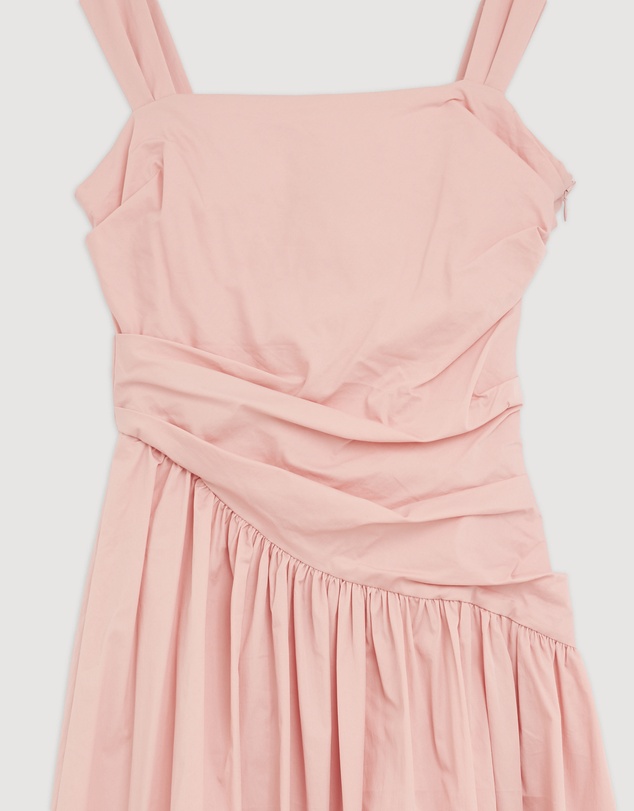 Revibe - Repaired AERE Kylara Ruched Midi Dress - AU 8