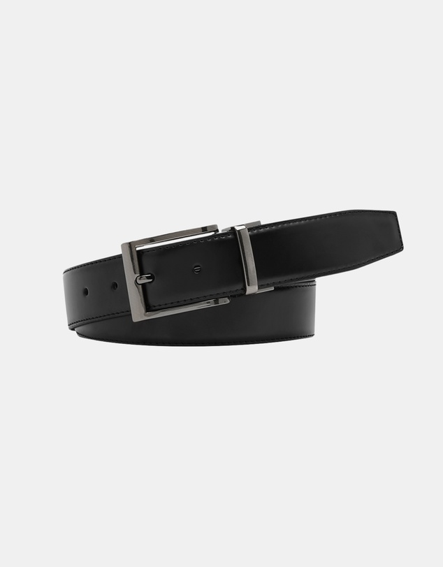 Buckle - Capital. Australian Made Reversible Leather Belt. 35mm width.