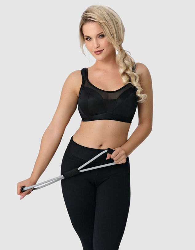 Nessa - Crop Top Style Full Bust Wirefree Sports Bra