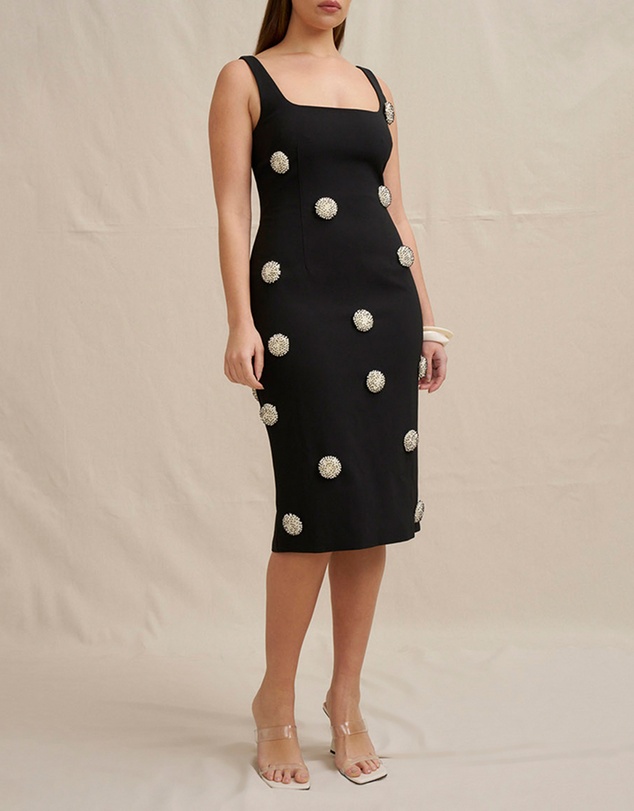 BY JOHNNY. - Priscilla Pearl Midi Dress