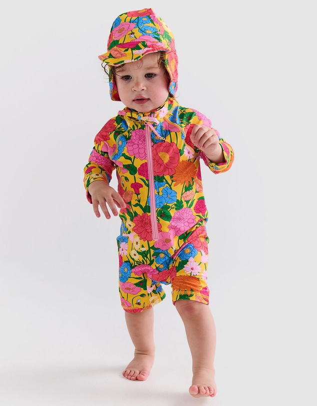 Kip&Co - Follow The Sun Yellow Baby Swim Hat One Size - Babies