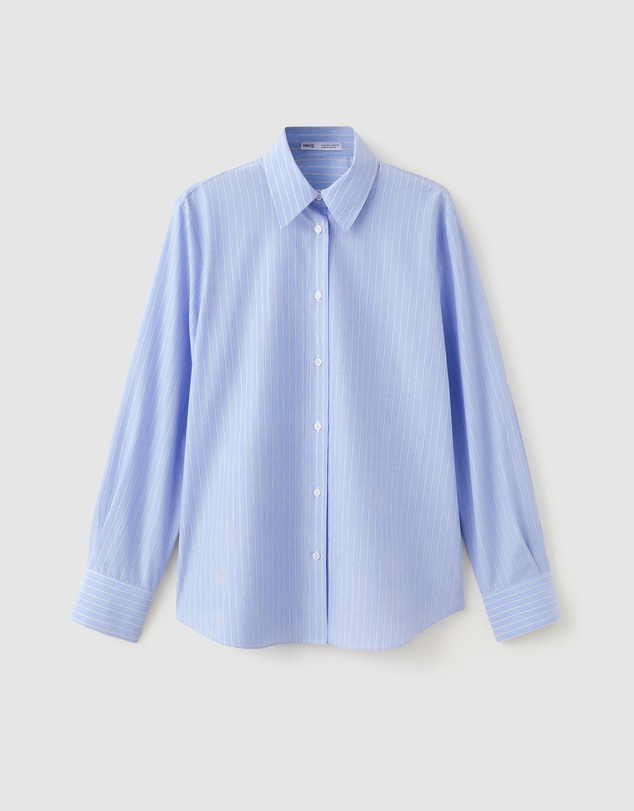 M.N.G - Cotton and Lyocell Blend Straight Shirt