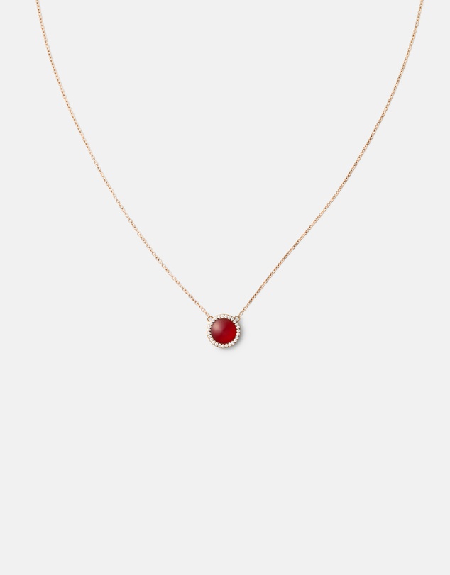 Daniel Wellington - Audrey Necklace Red Agathe