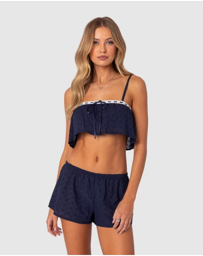 EDIKTED - Edan Cotton Lace Shorts