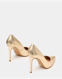 Steve Madden - Evelyn Gold Leather Heels