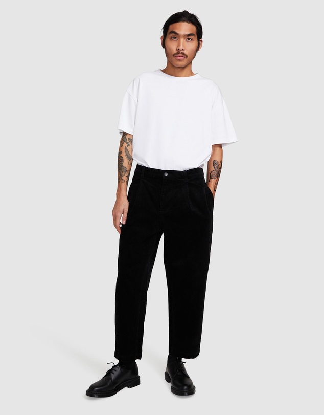 Black Noise White Rain - Cross Cord Pants