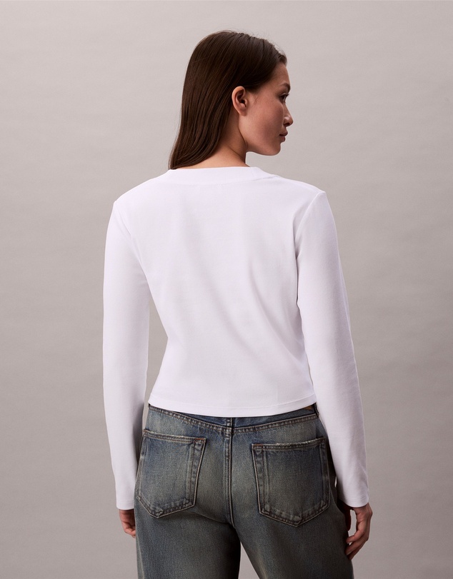 Calvin Klein Jeans - Monogram Logo Long Sleeve Baby Tee