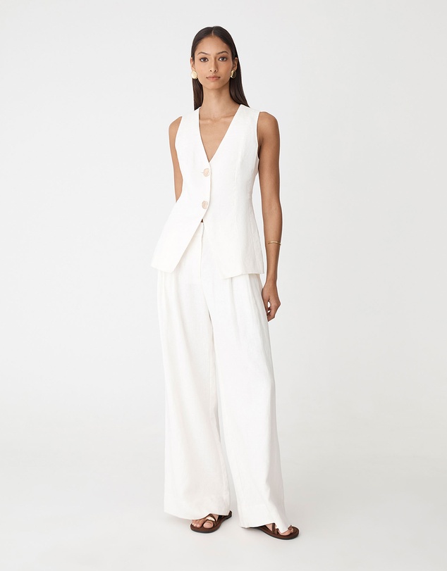 Forcast - Ami Wide Leg Linen Pants