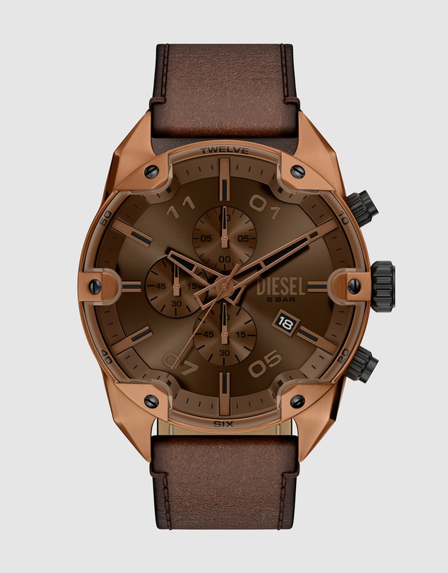 Diesel - Spiked Brown Chronograph Watch