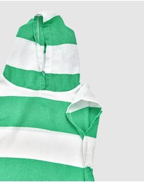 Tolu Australia - Green and Blue Kids Hooded Beach Towel