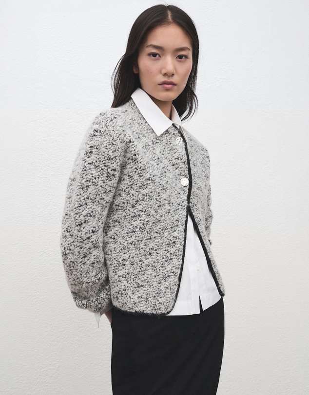 M.N.G - Flecked Cotton-Blend Jacket