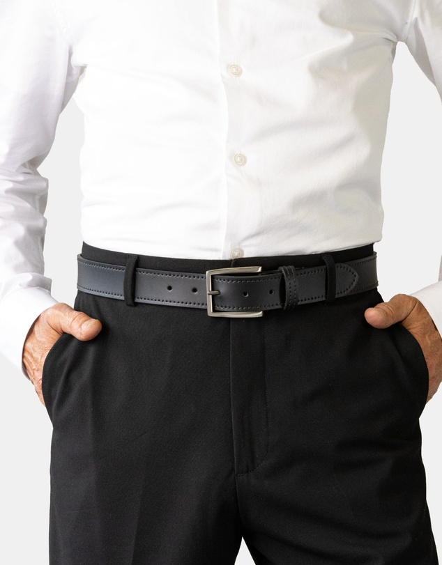 Buckle - McAllister. Australian Made Buffalo Leather Belt. 35mm width.