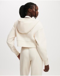 Cotton On Body Active - Plush Boxy Cropped Zip Through