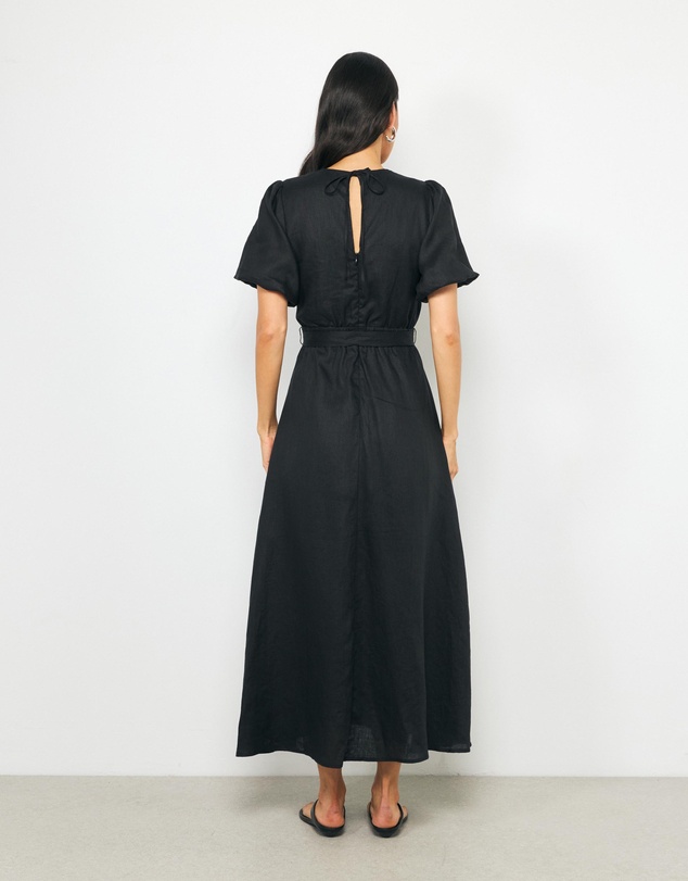 AERE - Myla Linen Midi Dress