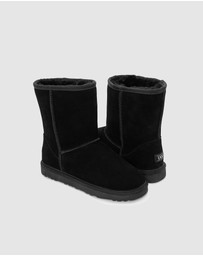 Ozwear Connection Uggs - Ugg Boots Genuine Australian Sheepskin Unisex Short Classic Suede