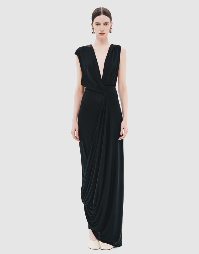 MISHA - The Pablo Draped Cupro Dress