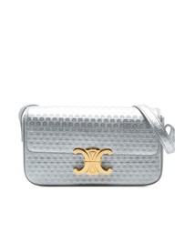 Pre-Loved by Azura Reborn - Pre-Loved Triomphe All Over Laminated Calfskin Claude Shoulder Bag
