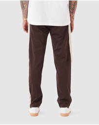 Zanerobe - Stitched Football Trackpant Dk Choc