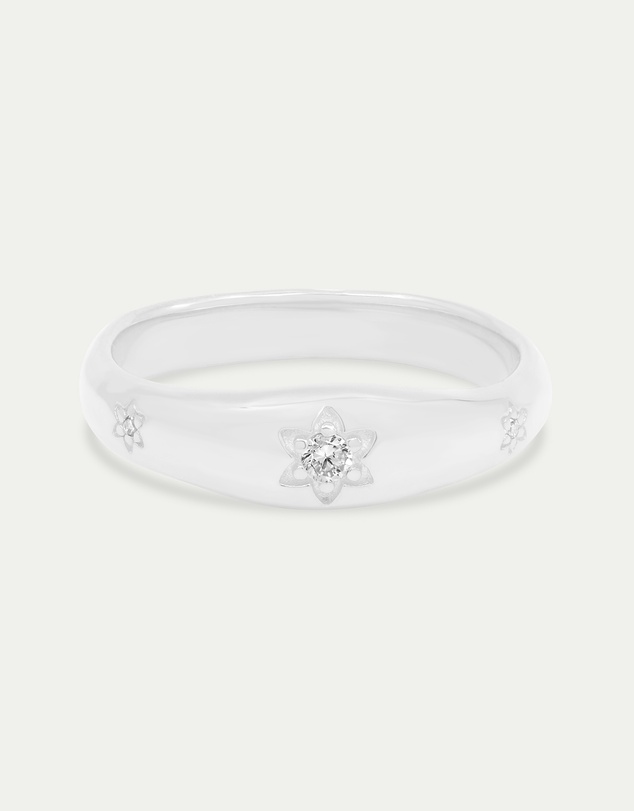 By Charlotte - Silver Align Your Soul Ring