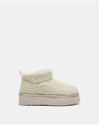 EVERAU - EverAU Ugg Ultra Platform Teddycozy Faux Fur Upper UGG Boots