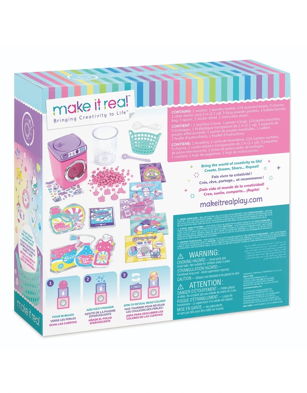 Make It Real - Purrfect Wash N Bead DIY Bracelet Set