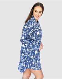 Sant And Abel - Women's Martinique® Blue Banana Leaf Night Shirt