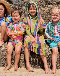 Kip&Co - Florida Tartan Kids Waffle Poncho - Kids