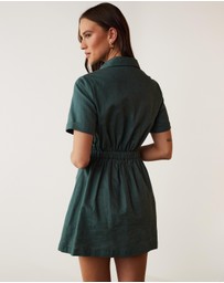 Atmos&Here - Lori Linen Blend Shirt Dress