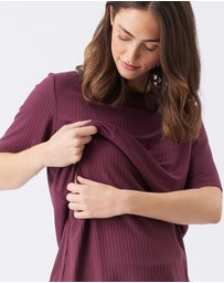 Ripe Maternity - Mike Rib Nursing Top