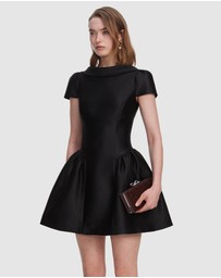Self Portrait - Taffeta Collared Mini Dress
