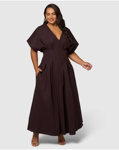 Pink Dusk by Curve Project - Magnetic Pull Maxi Dress