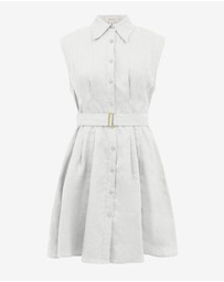 Forcast - Ami Linen Mini Beach Dress