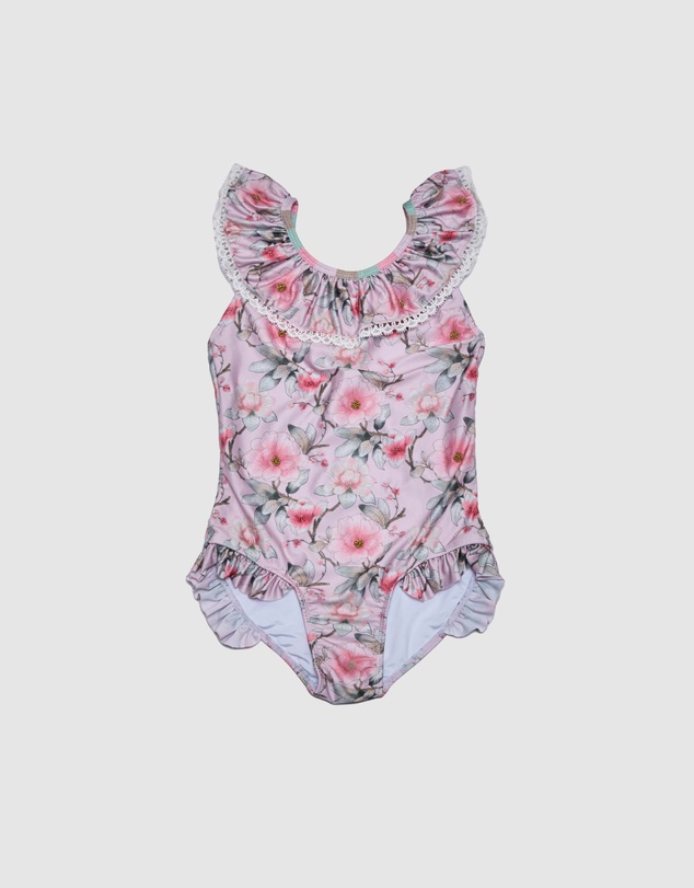 Olga Valentine - Ruffle Neckline One piece (Hand beading)